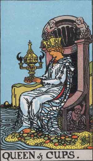 Reina de Copas - Tarot Rider Waite