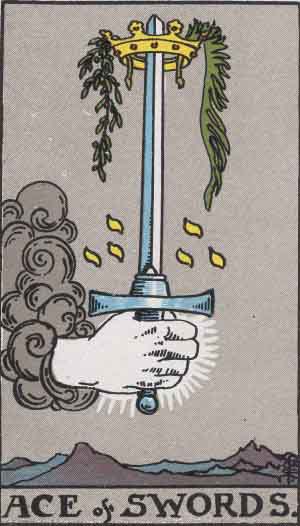 As de Espadas - Tarot Rider Waite