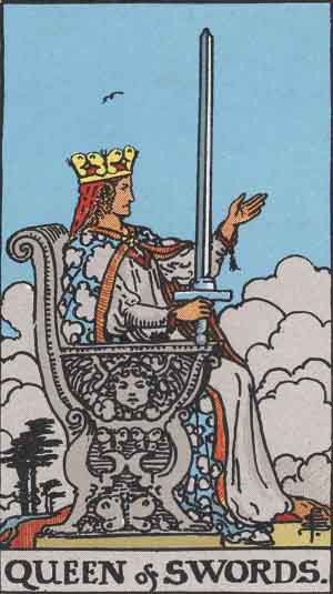 Reina de Espadas - Tarot Rider Waite