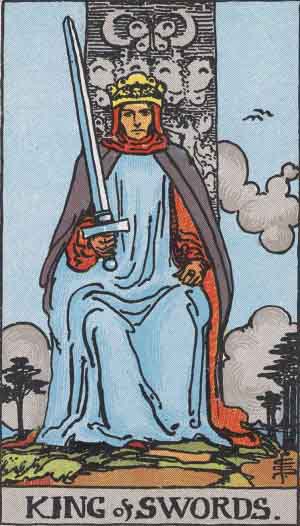 Rey de Espadas - Tarot Rider Waite