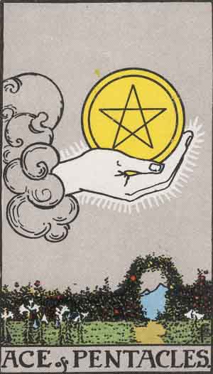 As de Oros - Tarot Rider Waite