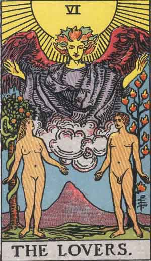 Los Amantes o Enamorados - Tarot Rider Waite